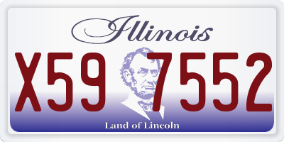 IL license plate X597552