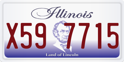 IL license plate X597715