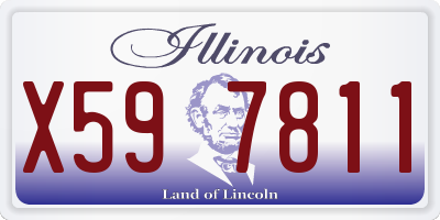 IL license plate X597811