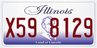 IL license plate X598129