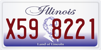 IL license plate X598221