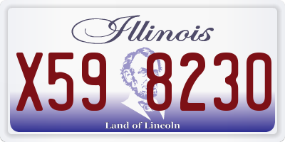 IL license plate X598230