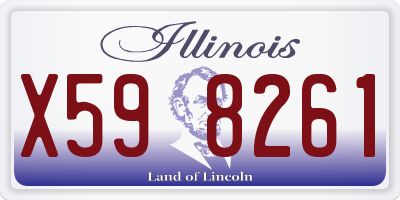 IL license plate X598261