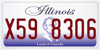 IL license plate X598306