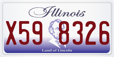 IL license plate X598326