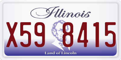 IL license plate X598415