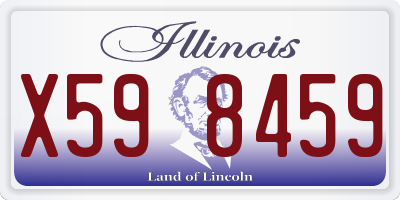 IL license plate X598459