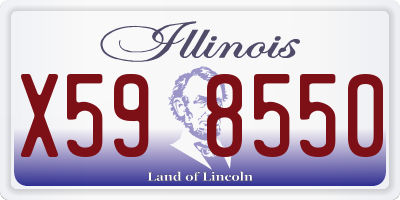 IL license plate X598550