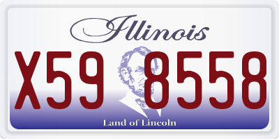 IL license plate X598558