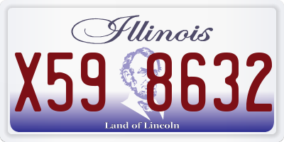 IL license plate X598632