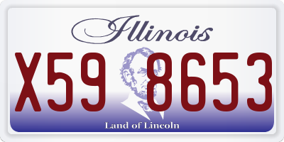 IL license plate X598653