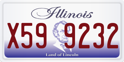 IL license plate X599232
