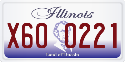 IL license plate X600221