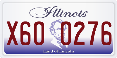 IL license plate X600276