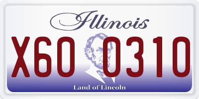 IL license plate X600310