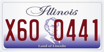 IL license plate X600441
