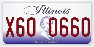 IL license plate X600660
