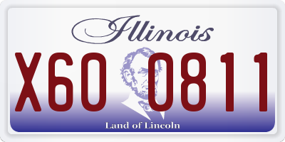 IL license plate X600811