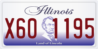 IL license plate X601195