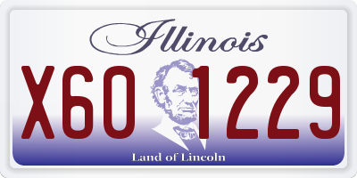 IL license plate X601229