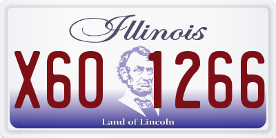 IL license plate X601266