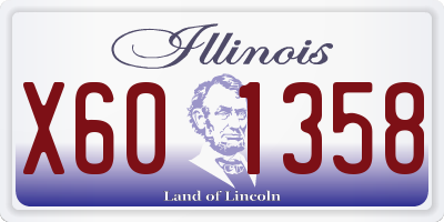 IL license plate X601358