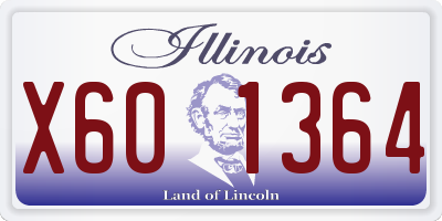 IL license plate X601364