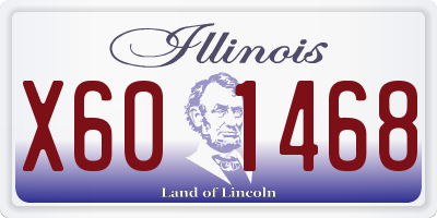IL license plate X601468