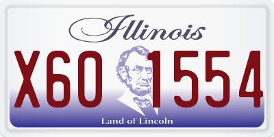 IL license plate X601554