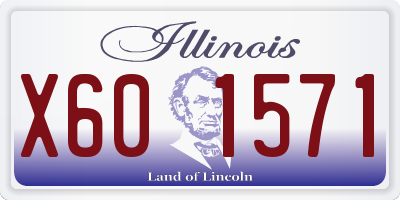IL license plate X601571