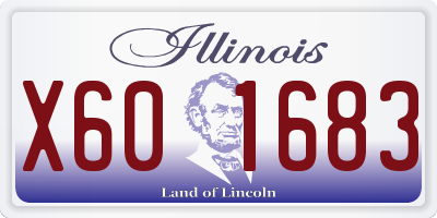 IL license plate X601683