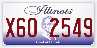 IL license plate X602549
