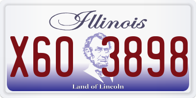 IL license plate X603898