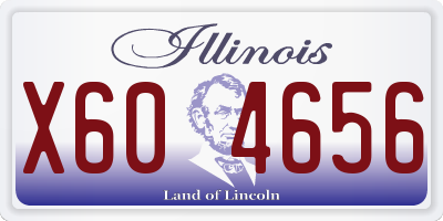 IL license plate X604656