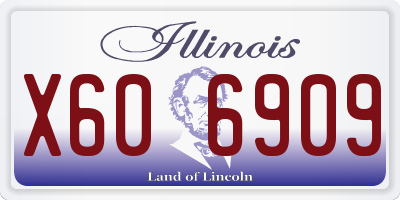 IL license plate X606909
