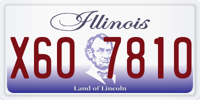 IL license plate X607810