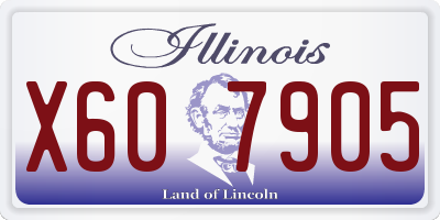 IL license plate X607905