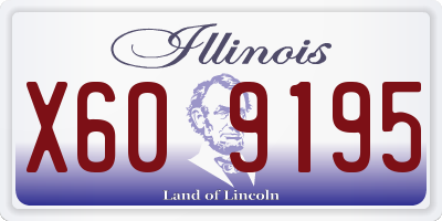 IL license plate X609195