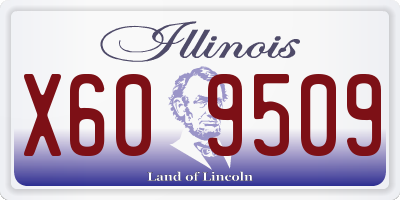 IL license plate X609509