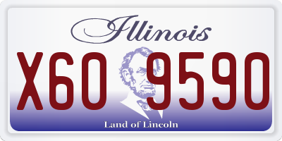 IL license plate X609590