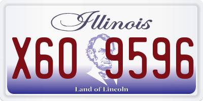 IL license plate X609596