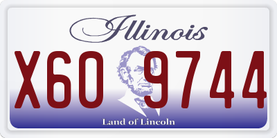 IL license plate X609744