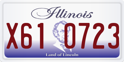 IL license plate X610723