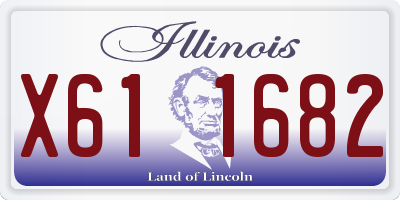 IL license plate X611682
