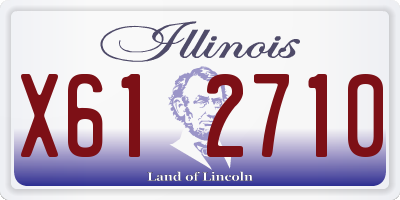 IL license plate X612710