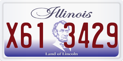 IL license plate X613429