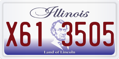 IL license plate X613505