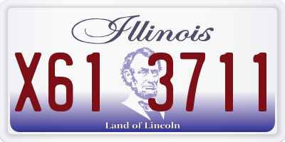 IL license plate X613711
