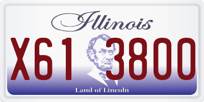 IL license plate X613800
