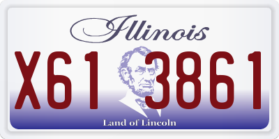 IL license plate X613861